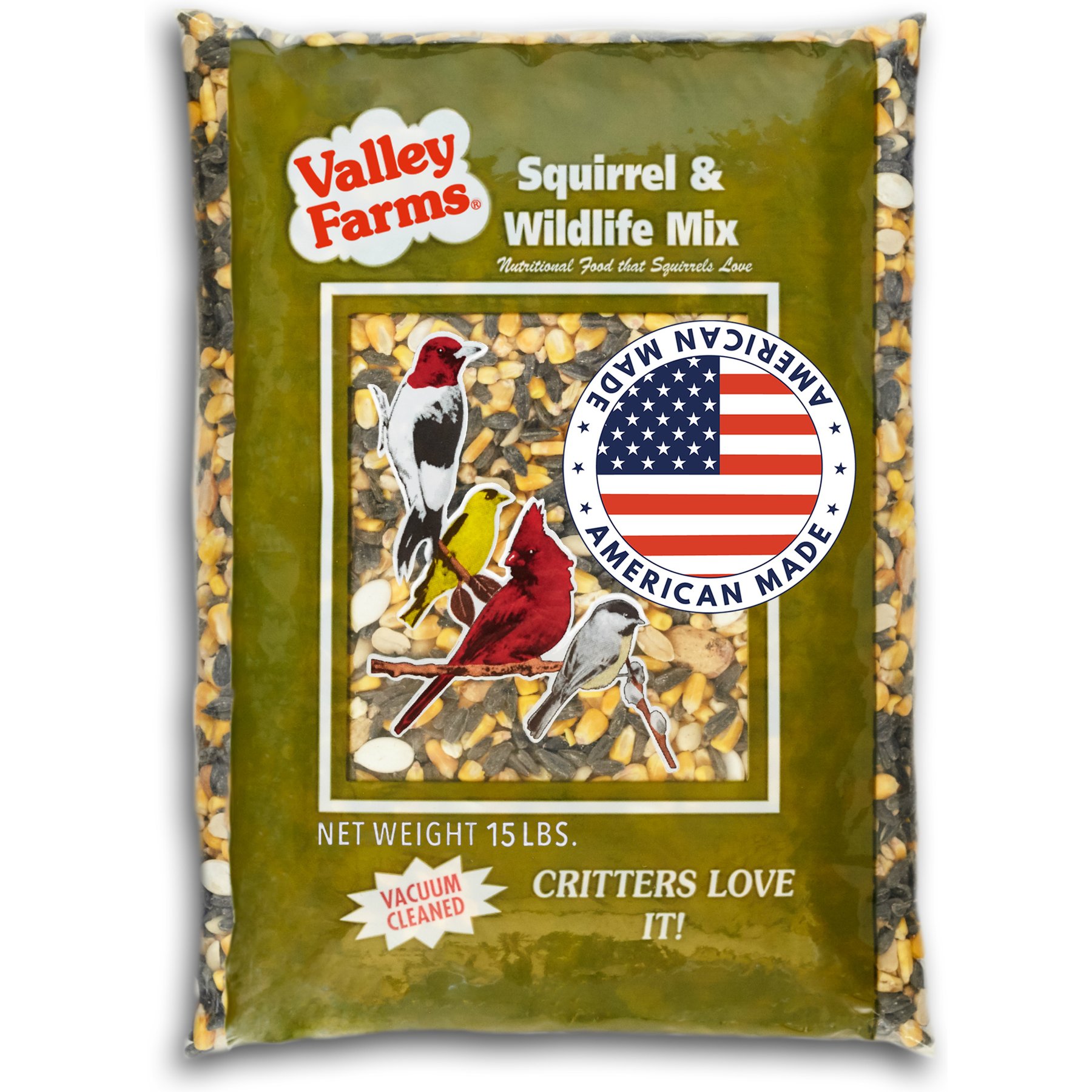Valley Farms Squirrel & Wildlife Mix Food, 15-lb bag