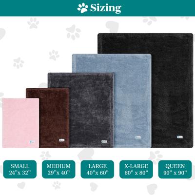 Show full view: PetAmi Fluffy Waterproof Cat & Dog Blanket, Pink, Small slide 7 of 10