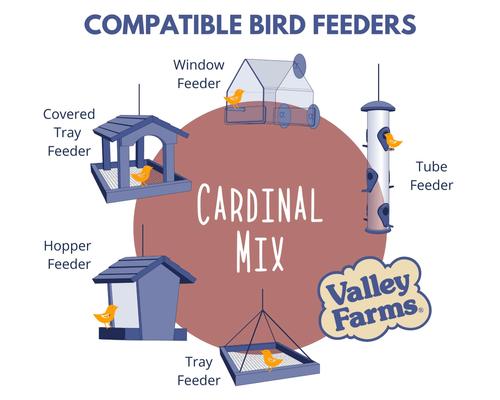 Show full view: Valley Farms Cardinal Bird Food, 3-lb bag slide 4 of 9
