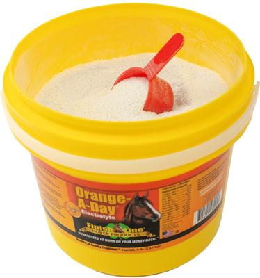 Show full view: Finish Line Orange-A-Day Electrolyte Powder Orange Flavor Horse Supplement, 5-lb tub slide 2 of 3