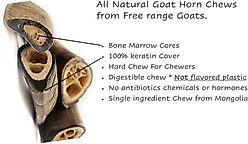 EYS Herders Choice Chews Natural Air-Dried Goat Horn Dog Chew, 2 count slide 2 of 4