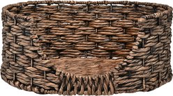 THE LICKER STORE Perri Classic Farmhouse Handwoven Hyacinth Oval Dog Bed, Brown slide 2 of 8