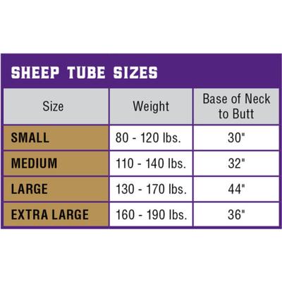 Show full view: Weaver Livestock Spandex Sheep Tube, Blue, Medium slide 2 of 2