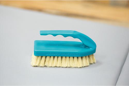 Show full view: Weaver Livestock Tampico Pig Brush with Handle, Teal slide 6 of 6