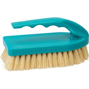 Weaver Livestock Tampico Pig Brush with Handle, Teal