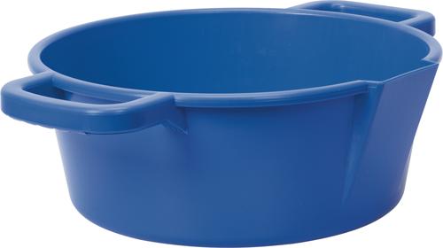 Show full view: Weaver Livestock Round Feed Pan, 22-qt, Blue slide 2 of 6