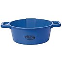 Weaver Livestock Round Feed Pan, 22-qt, Blue