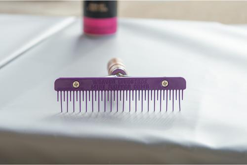 Show full view: Weaver Livestock Mini Fluffer Livestock Comb, Purple slide 6 of 7