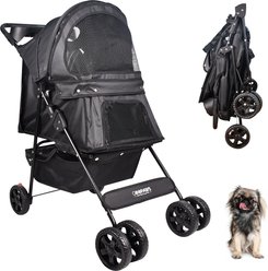 Jespet 4 Wheel Dog Stroller, 36-in, Black