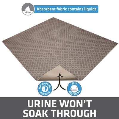 Show full view: Drymate Protective & Decorative Cat Litter Mat, Taupe, X-Large, 29-in x 36-in slide 3 of 9