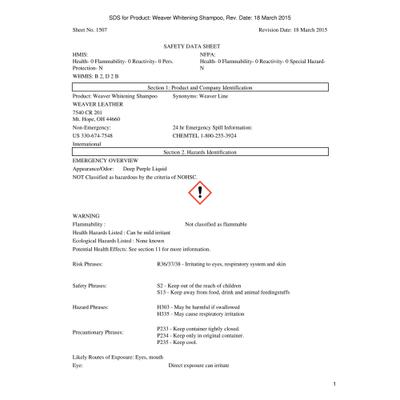 Show full view: Weaver Livestock Whitening Shampoo, 1-qt slide 3 of 3
