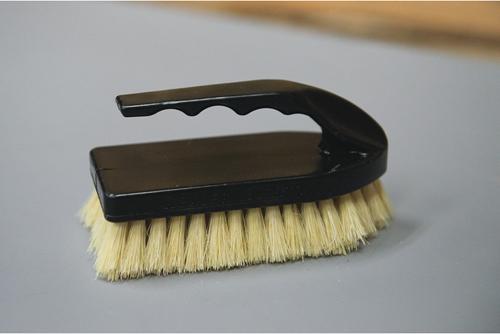 Show full view: Weaver Livestock Tampico Pig Brush with Handle, Black slide 6 of 6