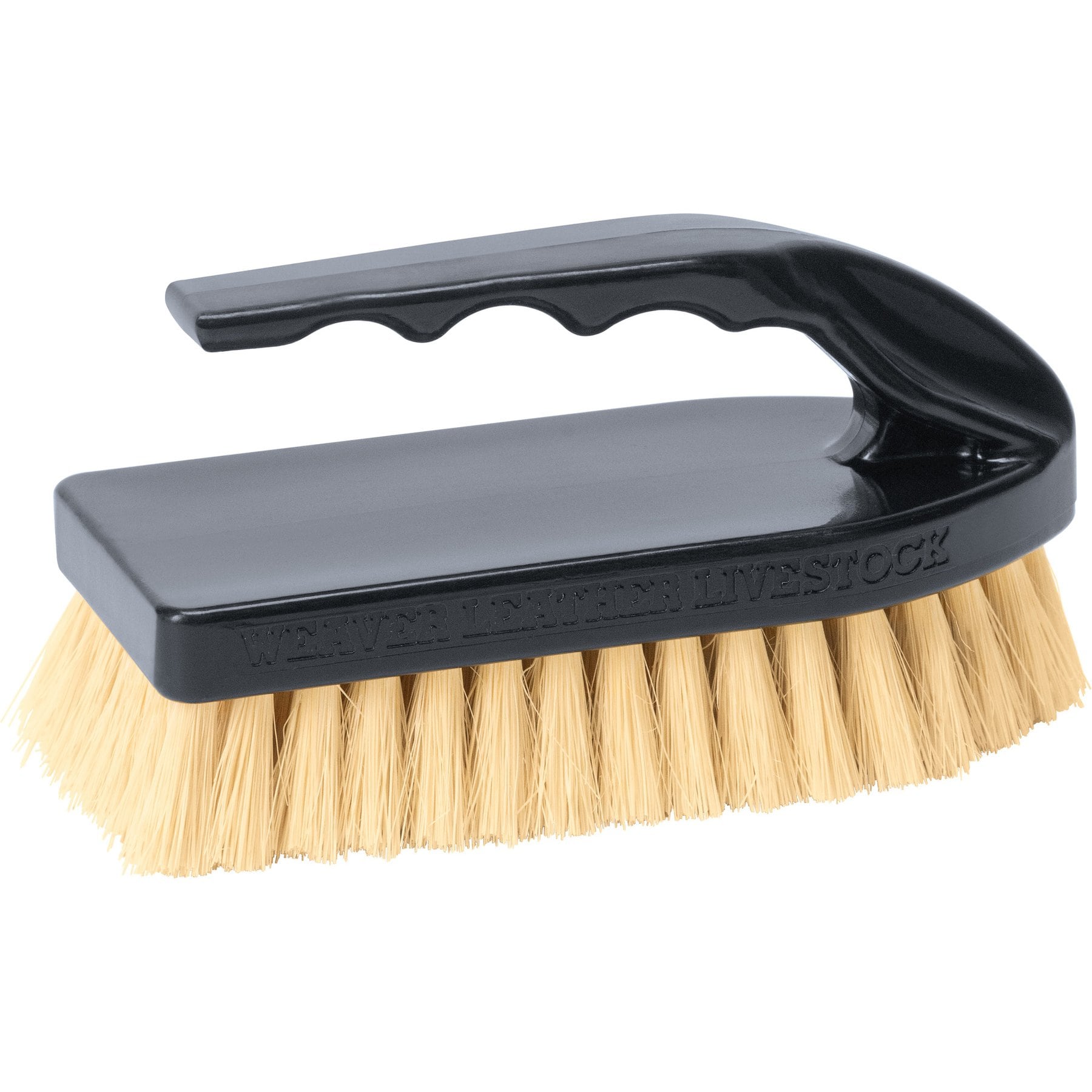 Weaver Livestock Tampico Pig Brush with Handle, Black