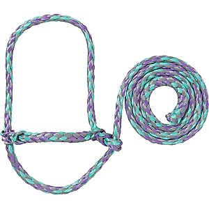 Weaver Livestock Polyester Rope Sheep & Goat Halter, Lavender/Mint/Gray, Average