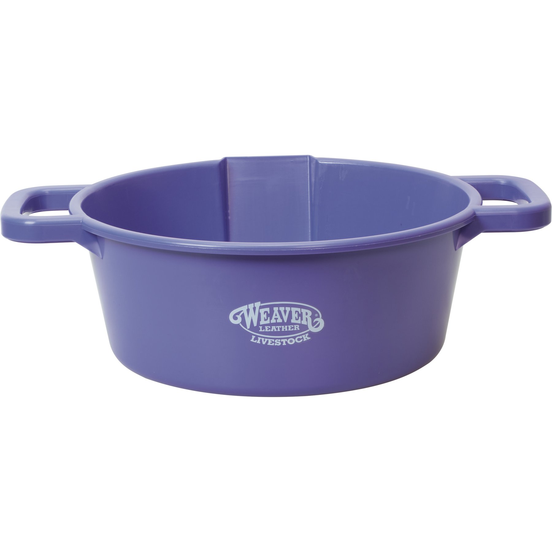 Weaver Livestock Round Feed Pan, 22-qt, Purple