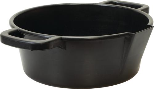 Show full view: Weaver Livestock Round Feed Pan, 22-qt, Black slide 2 of 6