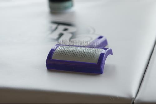 Show full view: Weaver Livestock Plastic Slicker Livestock Brush, Purple slide 4 of 6