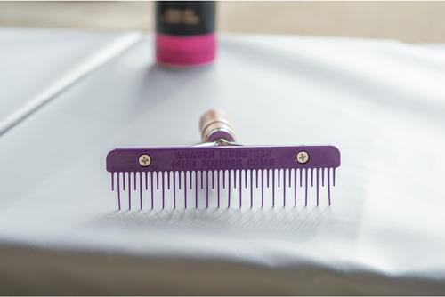 Show full view: Weaver Livestock Mini Fluffer Livestock Comb, Purple slide 7 of 7
