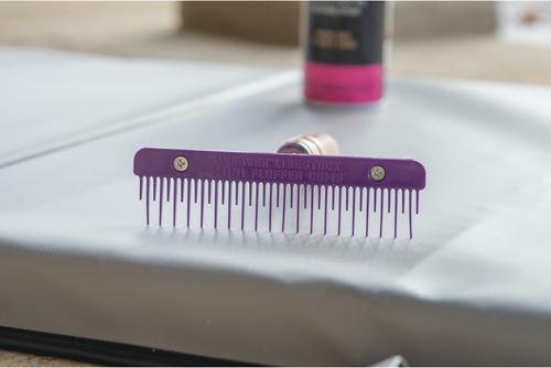 Show full view: Weaver Livestock Mini Fluffer Livestock Comb, Purple slide 5 of 7