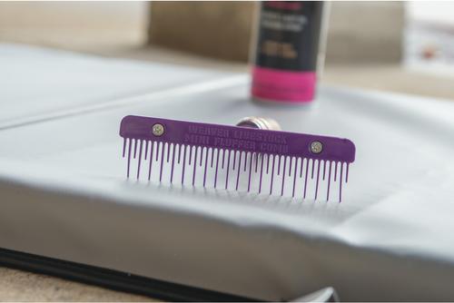 Show full view: Weaver Livestock Mini Fluffer Livestock Comb, Purple slide 4 of 7