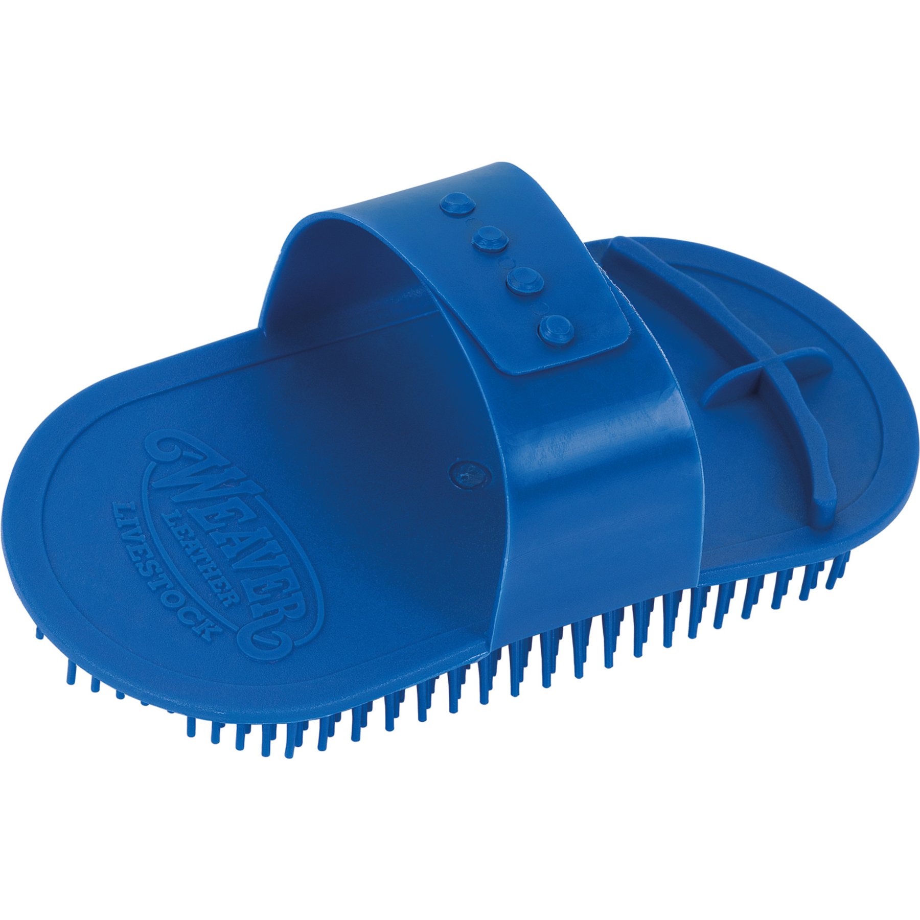 Weaver Livestock Massage Brush, Blue