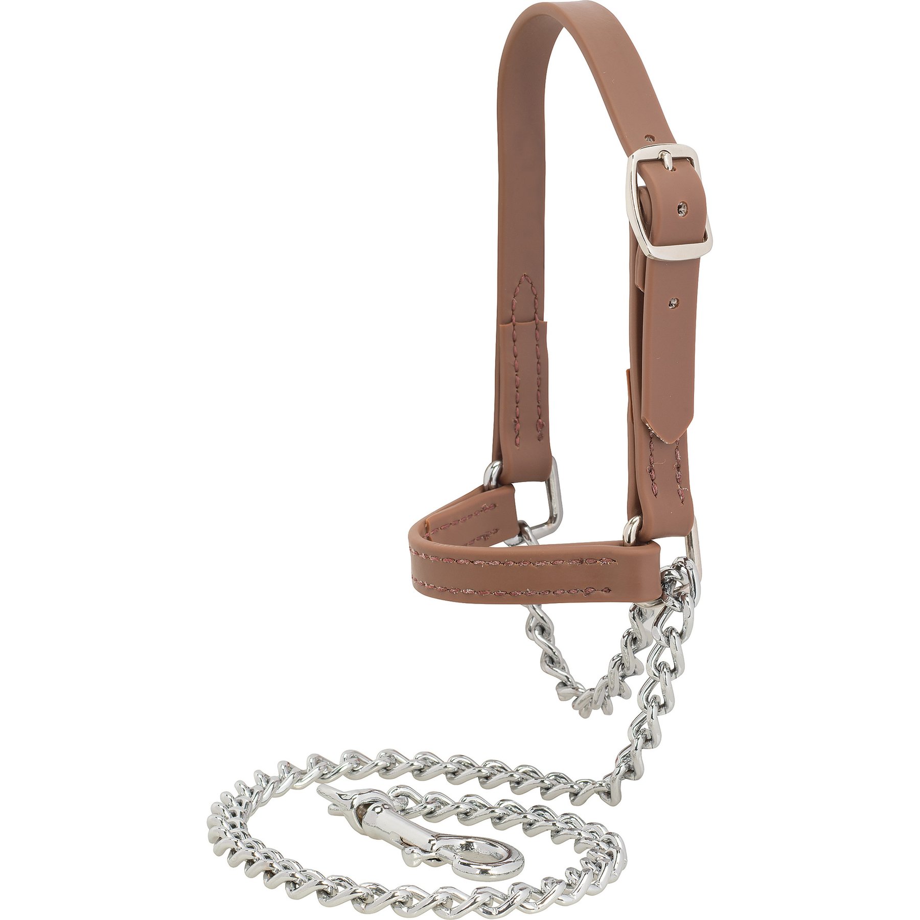 Weaver Livestock Brahma Sheep & Goat Halter, Brown, Large