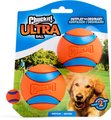 Chuckit! Ultra Rubber Ball Tough Dog Toy, Medium, 2 pack