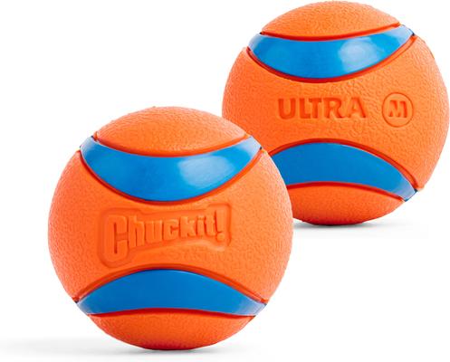 Show full view: Chuckit! Ultra Rubber Ball Tough Dog Toy, Medium, 2 pack slide 2 of 12
