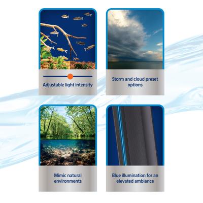 Show full view: Coralife Seascape Incandescent SMART LED Light Fixture, Black, 18 to 24-in slide 4 of 12