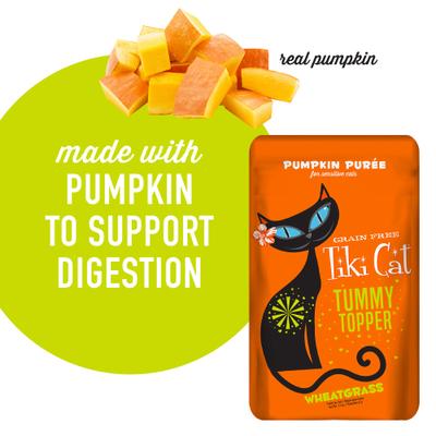 Tiki Cat Tummy Topper Pumpkin Recipe in Broth Wet Cat Food Topper