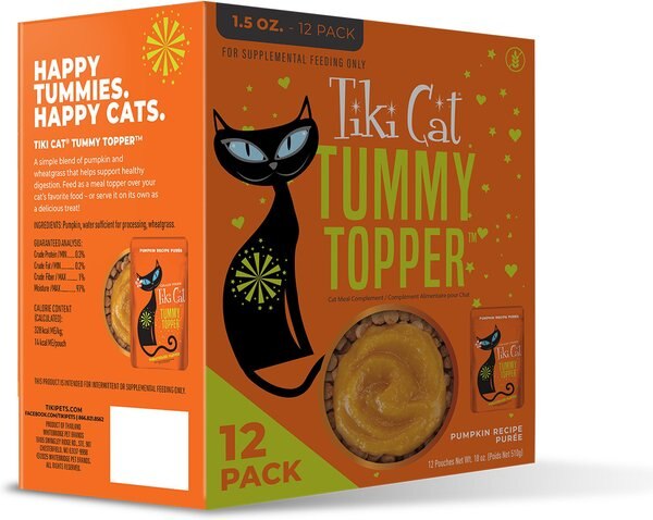 Tiki Cat Tummy Topper Pumpkin Recipe in Broth Wet Cat Food Topper