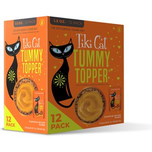 Tiki Cat Tummy Topper Pumpkin Recipe in Broth Wet Cat Food Topper, 1.5-oz pouch, case of 12