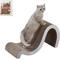 Show in main carousel: THE LICKER STORE Kona 27-in Modern Cardboard Double-Sided Wave Cat Scratcher with Catnip, Fog slide 1 of 8