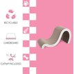 Show in main carousel: THE LICKER STORE Kona 27-in Modern Cardboard Double-Sided Wave Cat Scratcher with Catnip, Cloud slide 3 of 8