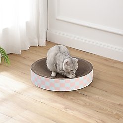 THE LICKER STORE Nelson 20-in Modern Cardboard Bowl Cat Scratcher with Catnip, Strawberry Milkshake slide 2 of 6