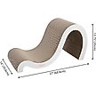 Show in main carousel: THE LICKER STORE Kona 27-in Modern Cardboard Double-Sided Wave Cat Scratcher with Catnip, Cloud slide 4 of 8