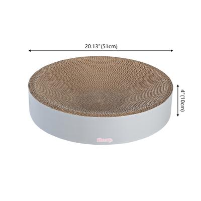 Show full view: THE LICKER STORE Nelson 20-in Modern Cardboard Bowl Cat Scratcher with Catnip, Fog slide 5 of 8