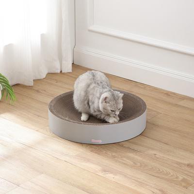 Show full view: THE LICKER STORE Nelson 20-in Modern Cardboard Bowl Cat Scratcher with Catnip, Fog slide 3 of 8