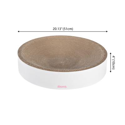 Show full view: THE LICKER STORE Nelson 20-in Modern Cardboard Bowl Cat Scratcher with Catnip, Cloud slide 5 of 8