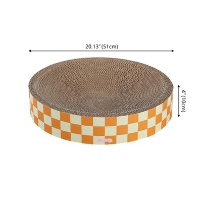 Show full view: THE LICKER STORE Nelson 20-in Modern Cardboard Bowl Cat Scratcher with Catnip, Citrus slide 4 of 7