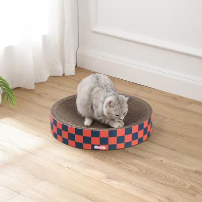 Show full view: THE LICKER STORE Nelson 20-in Modern Cardboard Bowl Cat Scratcher with Catnip, Berry Cherry slide 6 of 7