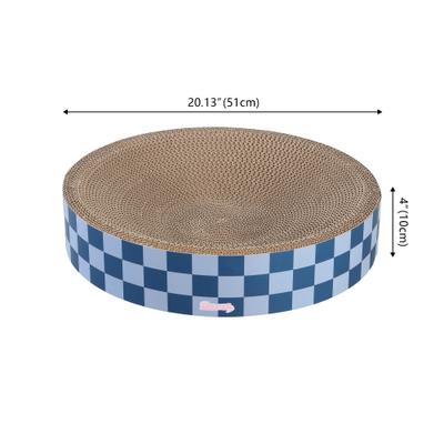 Show full view: THE LICKER STORE Nelson 20-in Modern Cardboard Bowl Cat Scratcher with Catnip, Blueberry slide 4 of 7