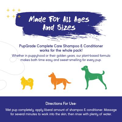 Show full view: PupGrade Complete Care Oatmeal Dog Shampoo & Conditioner, 16-fl oz bottle slide 6 of 7