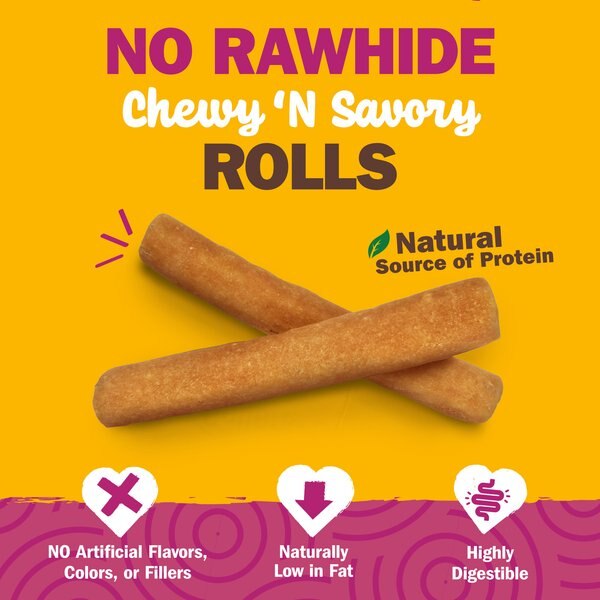Cadet Chewalicious Chewy 'N Savory Rolls Chicken Flavor Dog Chews
