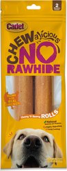Cadet Chewalicious Rawhide-Free Natural Chewy 'N Savory Rolls Chicken Flavor Dog Treats, 2 count