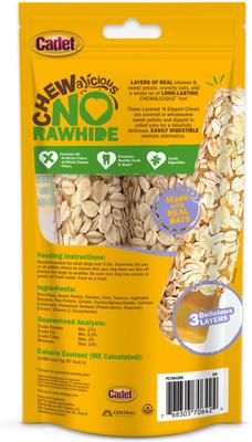 Show full view: Cadet Chewalicious Layered 'N Dipped Natural Crunchy Sticks Oat Flavor Dog Chews, 2 count slide 9 of 11