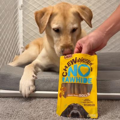 Show full view: Cadet Chewalicious Classic Chewy Rolls Peanut Butter Flavor Dog Chews, 10 count slide 5 of 12