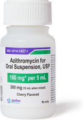 Azithromycin (Generic) Flavored Powder for Oral Suspension, 100 mg/5 mL, 15-mL bottle slide 1 of 5