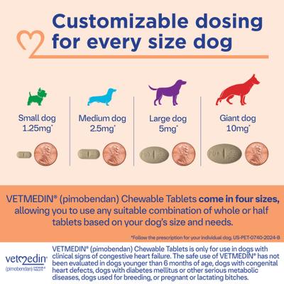 Show full view: Vetmedin (pimobendan) Chewable Tablets for Dogs, 50 tablets, 5-mg slide 6 of 10