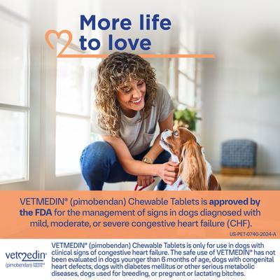 Show full view: Vetmedin (pimobendan) Chewable Tablets for Dogs, 50 tablets, 10-mg slide 3 of 9